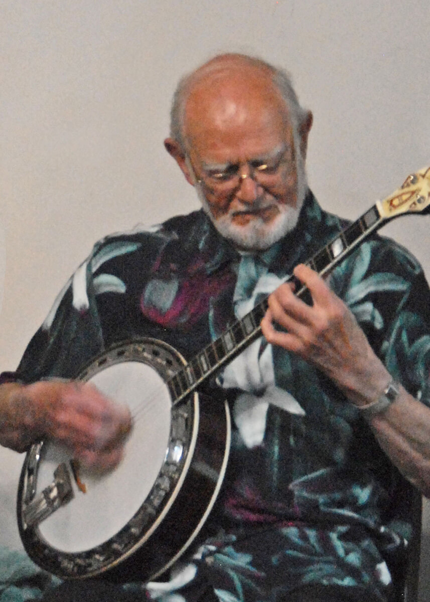 Bill Stagg playing banjo